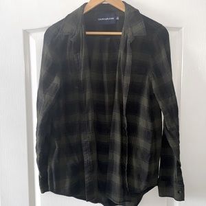 Calvin Klein Jeans Button Down Plaid Shirt